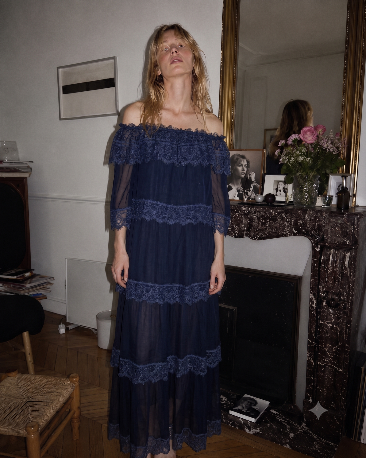 ROSÉE DARK BLUE — MORNING ON SILK