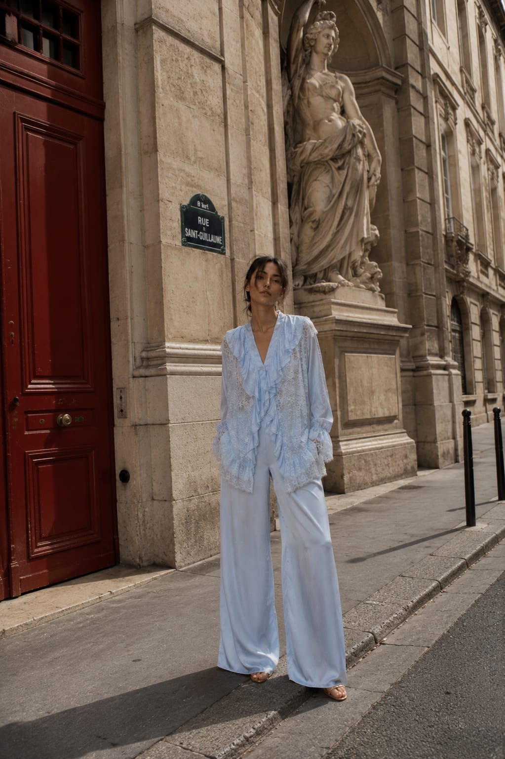 AUBE BLUE BLOUSE — THE FIRST LIGHT