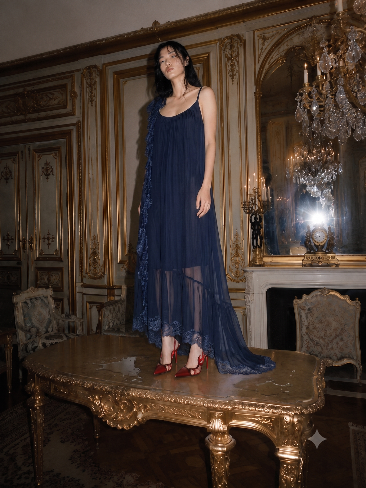 LUNE DARK BLUE — A BLOOM IN SILK